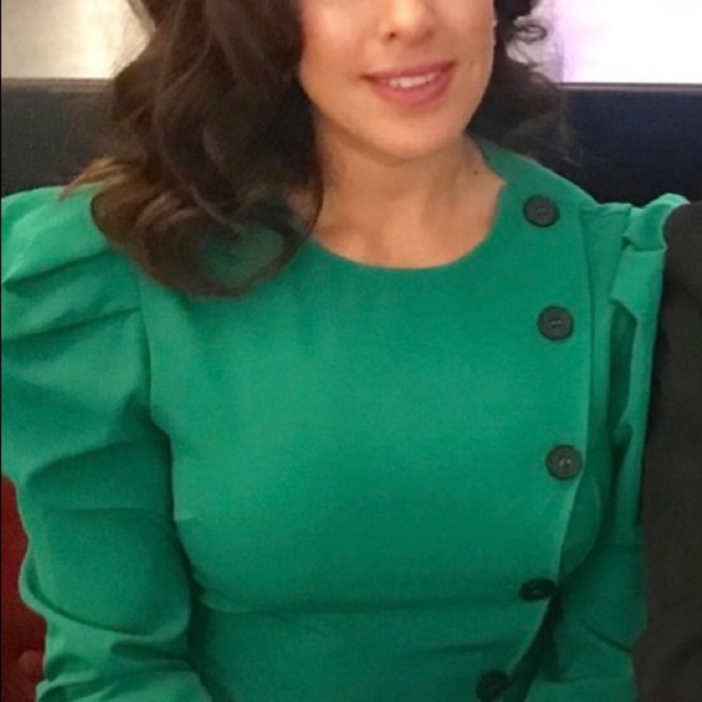 Green blazer